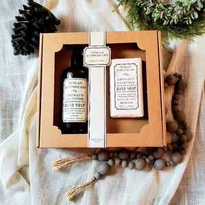 Tuscan Apothecary HOPIFICIO Levender Triple Milled Natural Hand & Bar Soap Set